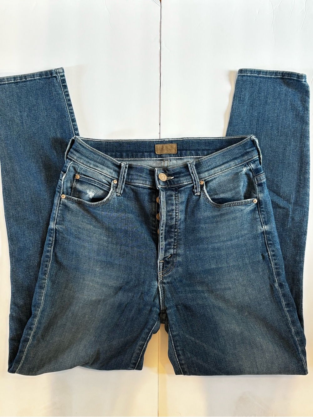 Mother Denim Button Fly High Waist Skinny Jean Sz 26